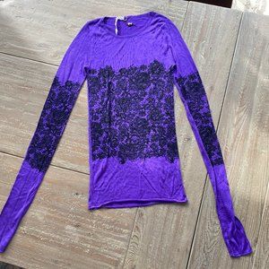 Montaigne Market silk purple sweater